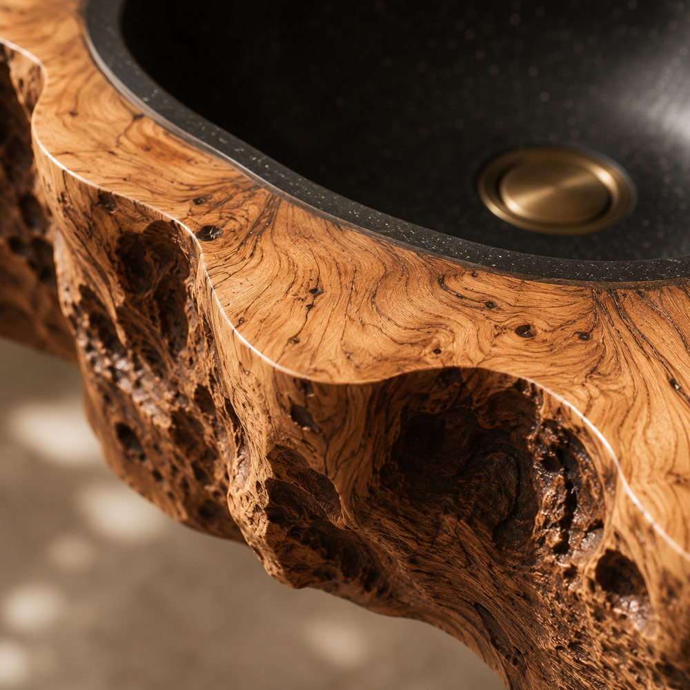 Nolan Warm Stone Vessel Sink - Design 079 - product image 05
