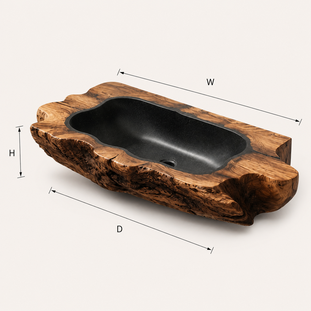Arden Natural Stone Vessel Sink - Design 081 - product image 07