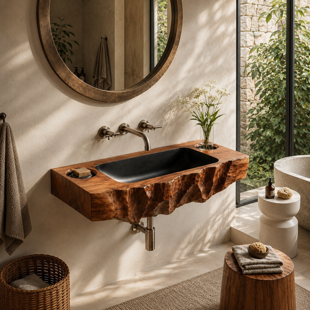 Mira Sculptural Bathroom Vessel Sink - Design 090 - product image 04
