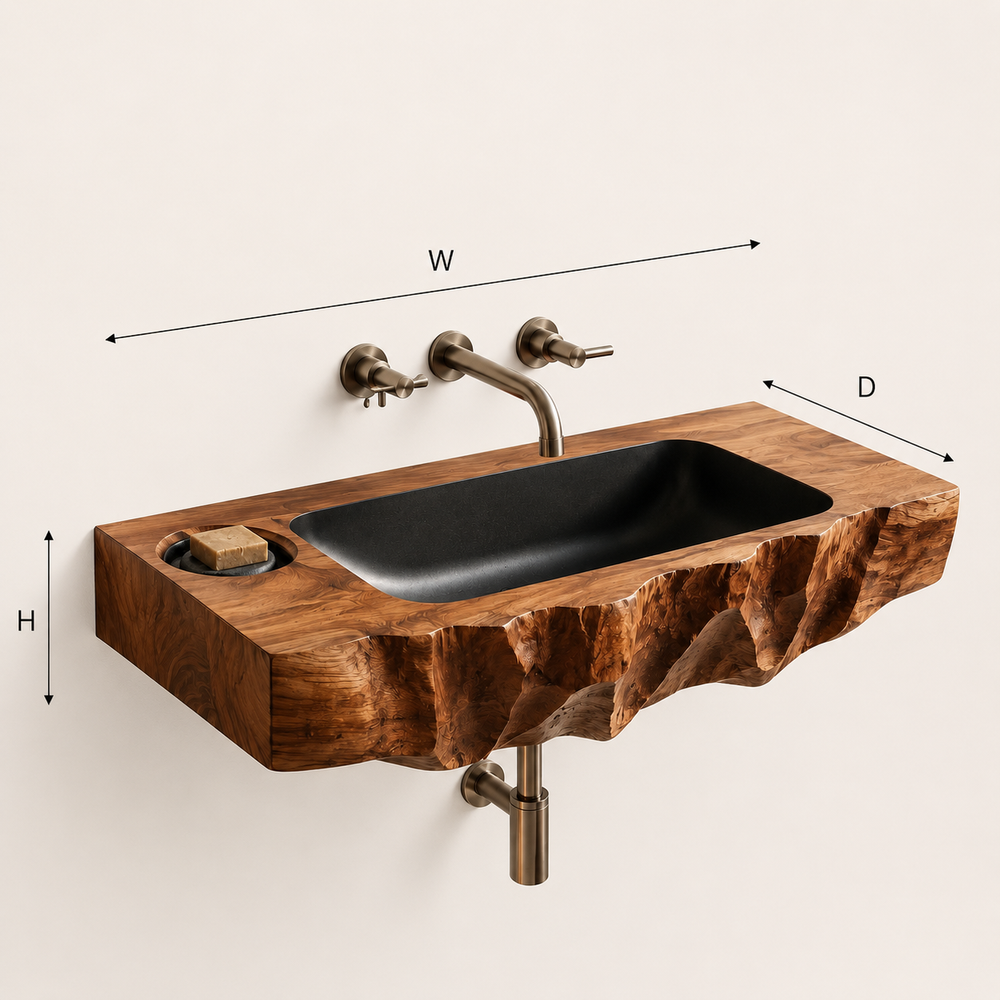 Mira Sculptural Bathroom Vessel Sink - Design 090 - product image 08
