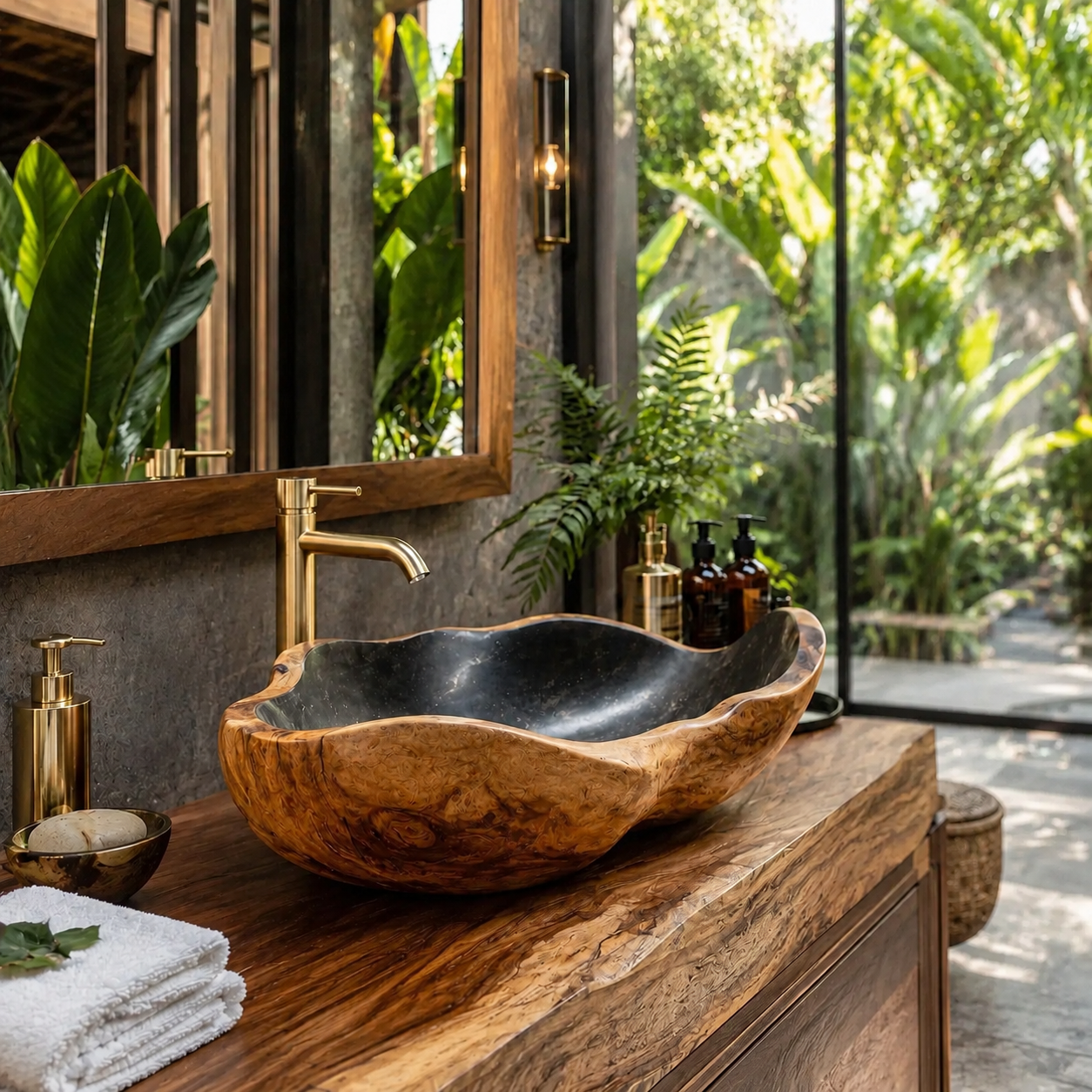 Nolan Warm Stone Vessel Sink - Design 095 - product image 02