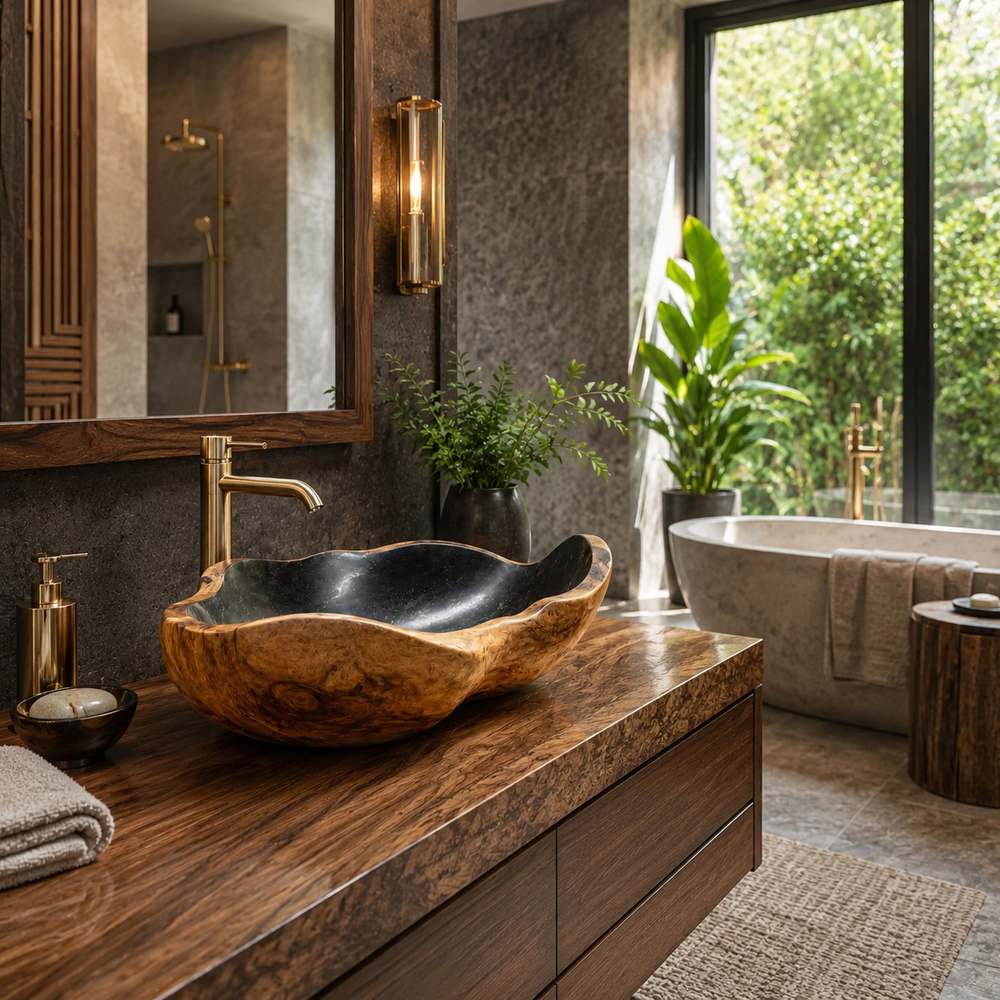 Nolan Warm Stone Vessel Sink - Design 095 - product image 04