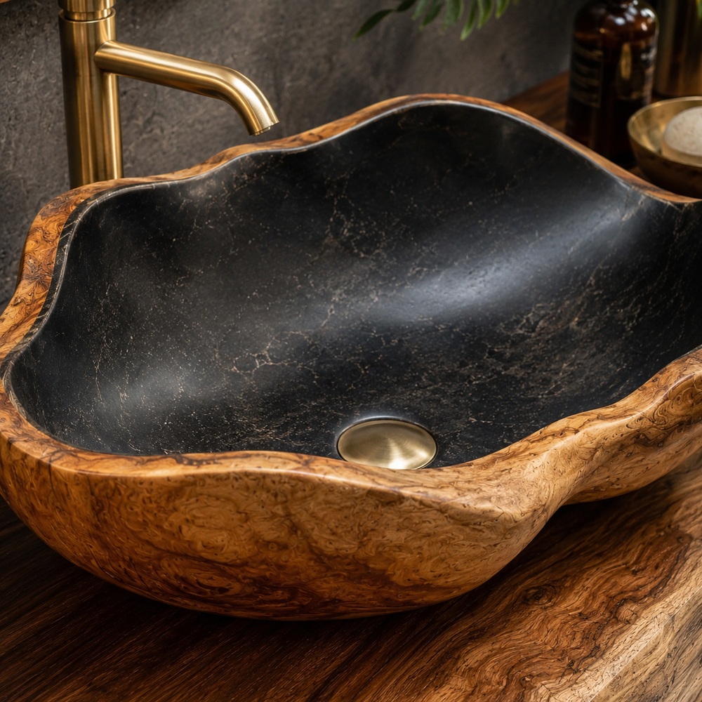 Nolan Warm Stone Vessel Sink - Design 095 - product image 06