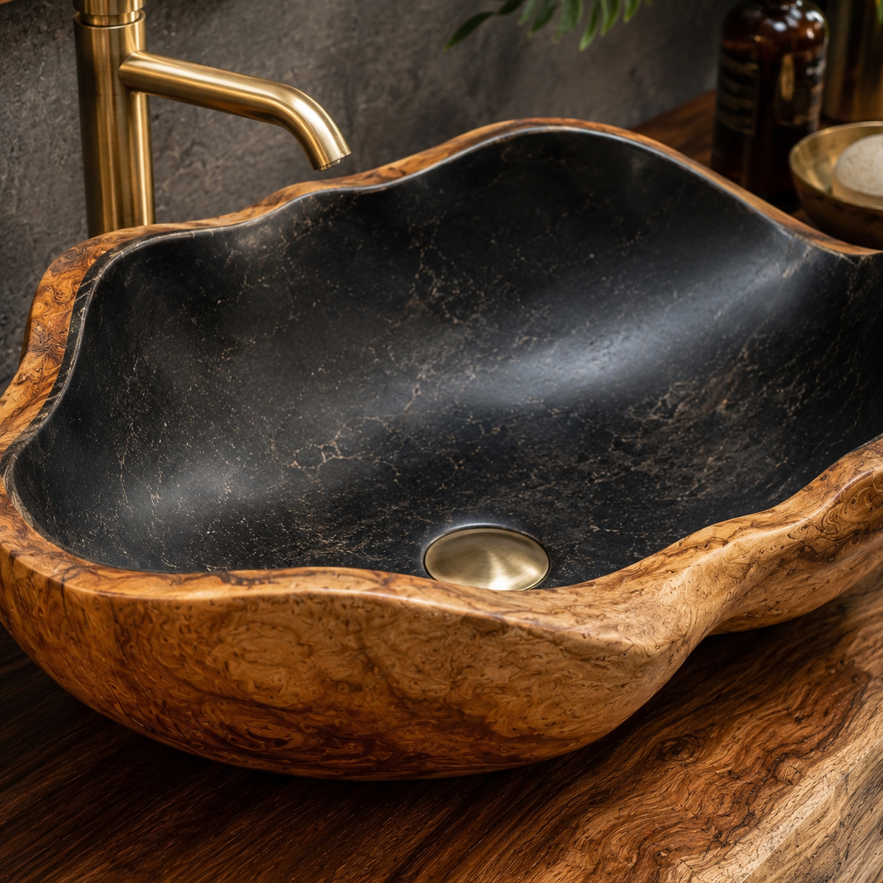 Nolan Warm Stone Vessel Sink - Design 095 - product image 06