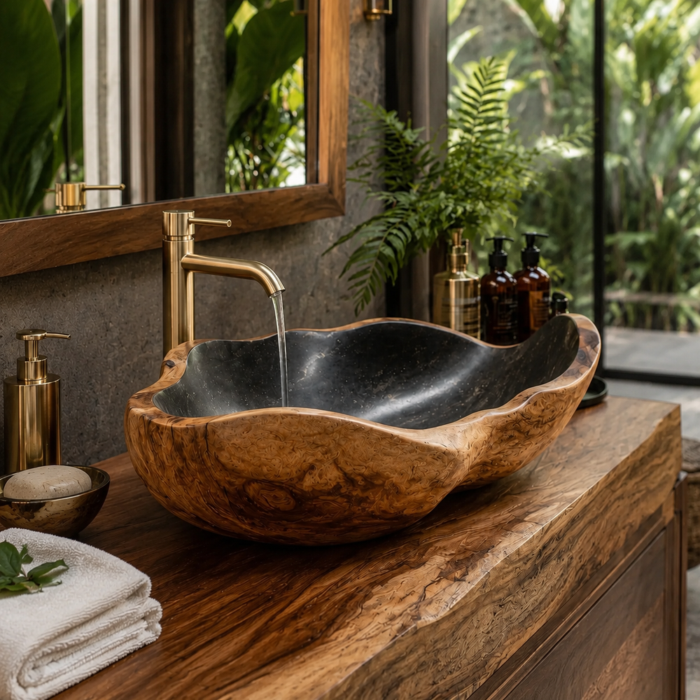 Nolan Warm Stone Vessel Sink - Design 095 - product image 07