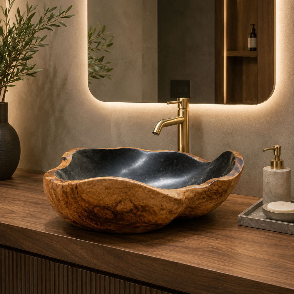Nolan Warm Stone Vessel Sink - Design 095 - product image 08