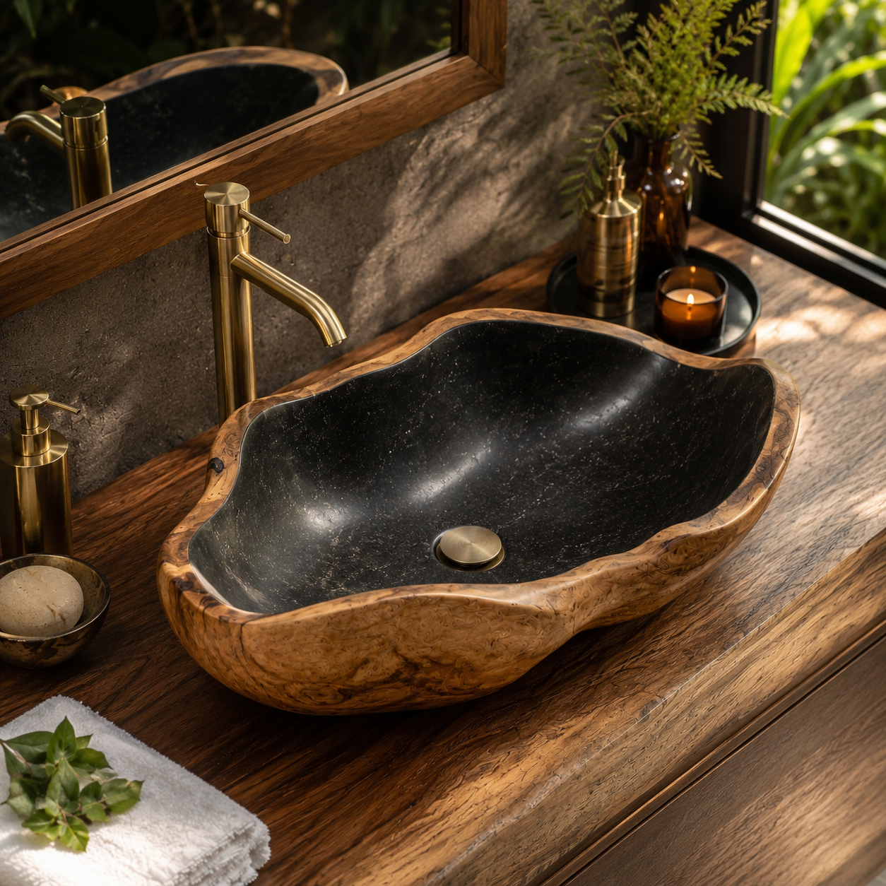 Nolan Warm Stone Vessel Sink - Design 095 - product image 09