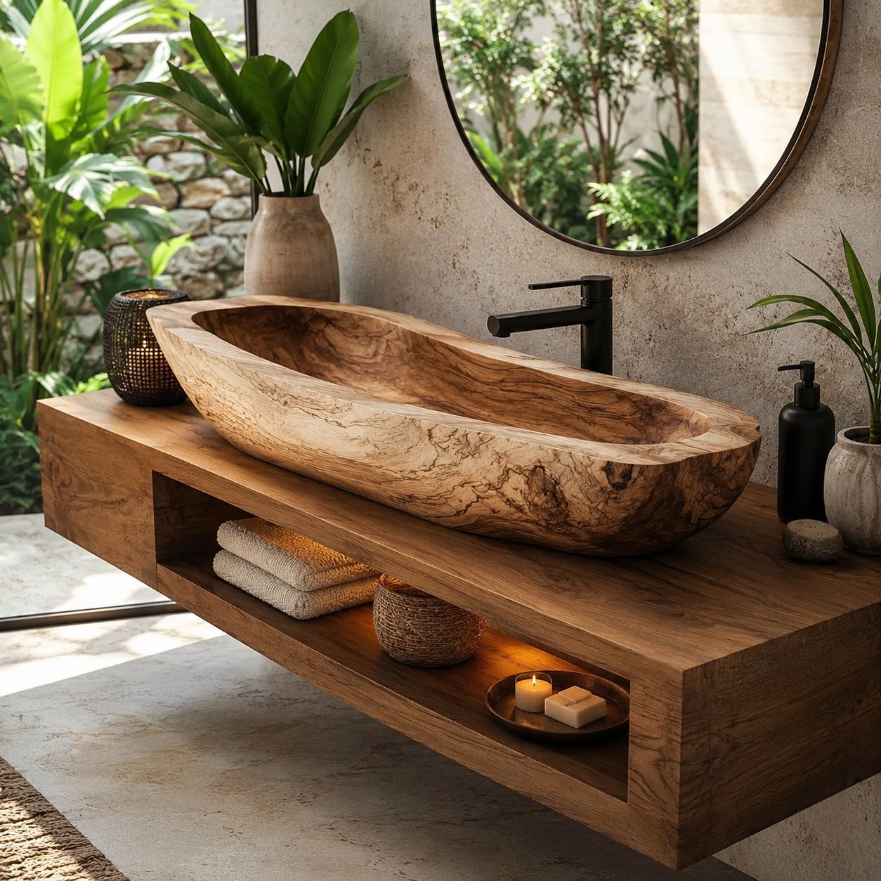 Arden Natural Stone Vessel Sink - Design 097 - main view