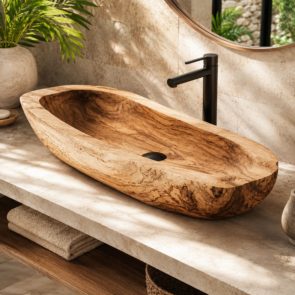 Arden Natural Stone Vessel Sink - Design 097 - product image 02