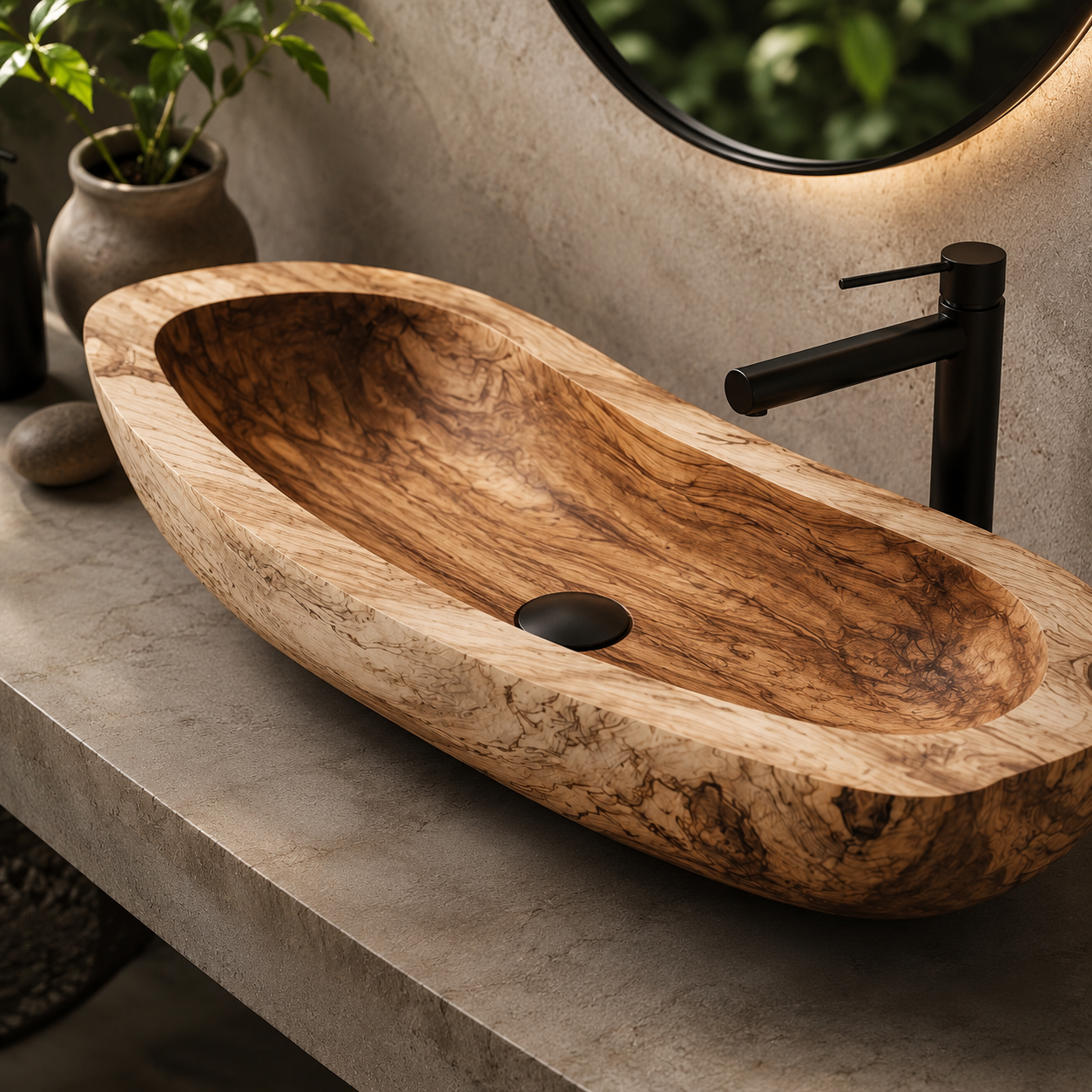 Arden Natural Stone Vessel Sink - Design 097 - product image 06