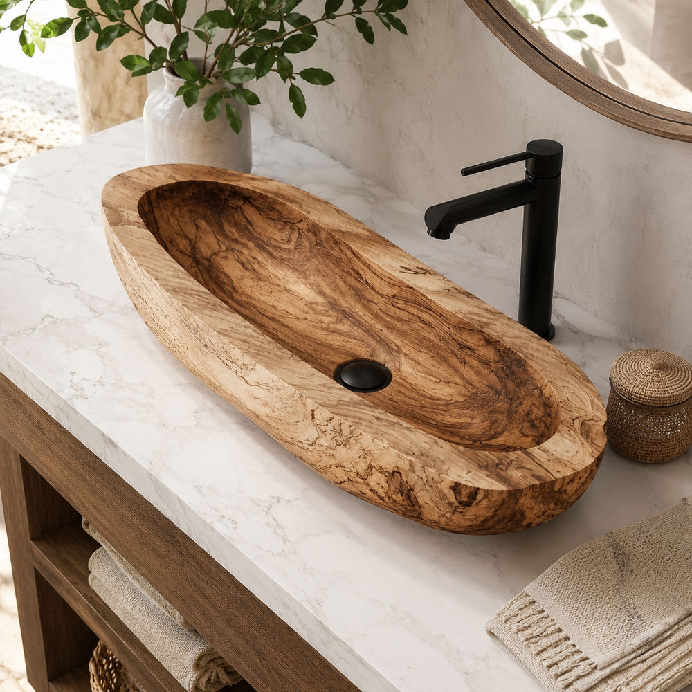 Arden Natural Stone Vessel Sink - Design 097 - product image 09