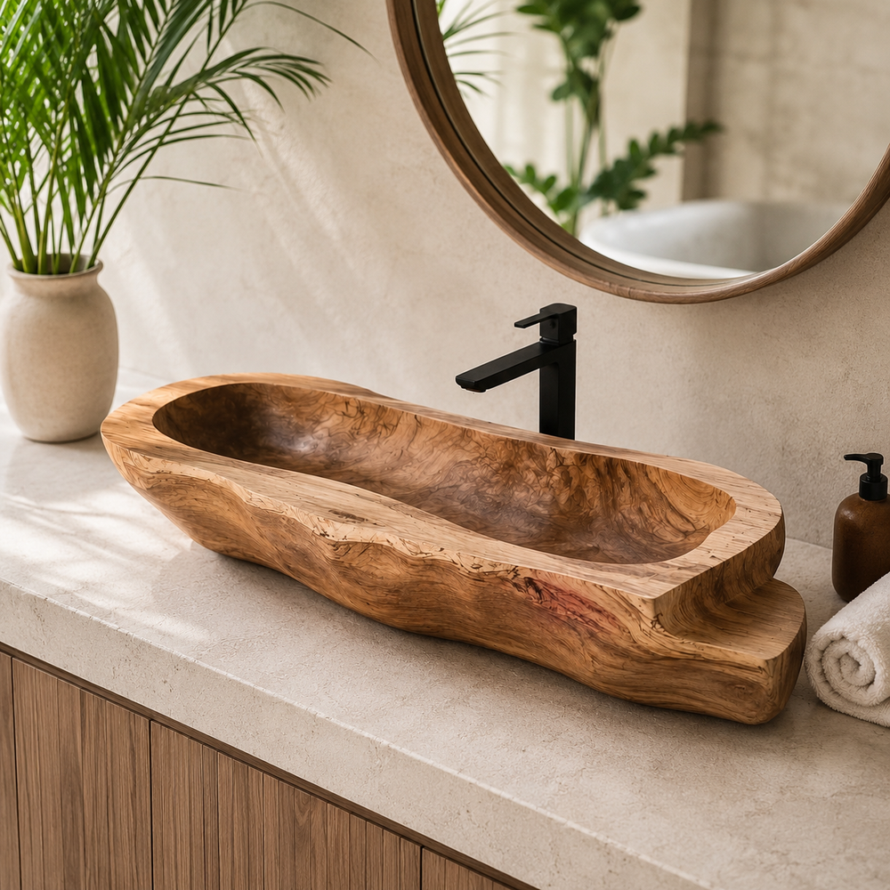 Mira Sculptural Bathroom Vessel Sink - Design 098 - product image 02