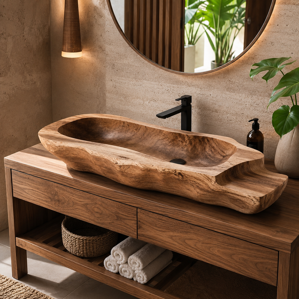 Mira Sculptural Bathroom Vessel Sink - Design 098 - product image 03