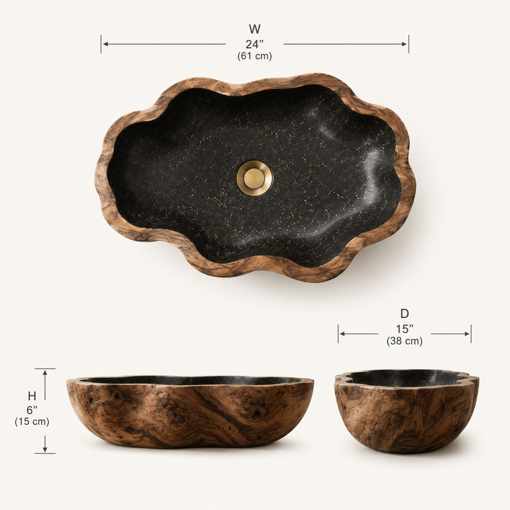 Calder Organic Modern Vessel Sink - Design 099 - product image 08