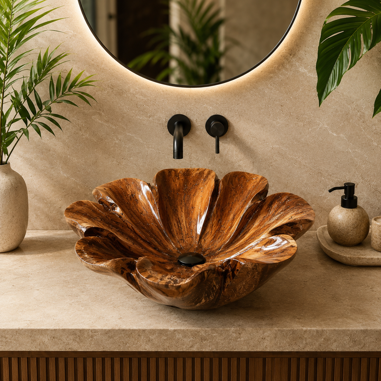 Soren Stone Vanity Vessel Sink - Design 100 - product image 03