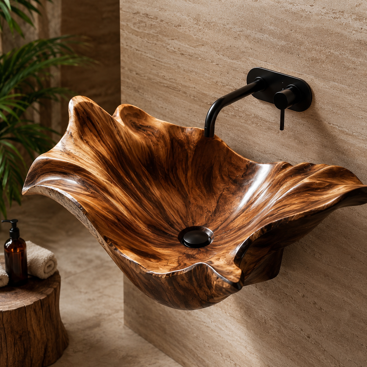Nolan Warm Stone Vessel Sink - Design 103 - product image 03