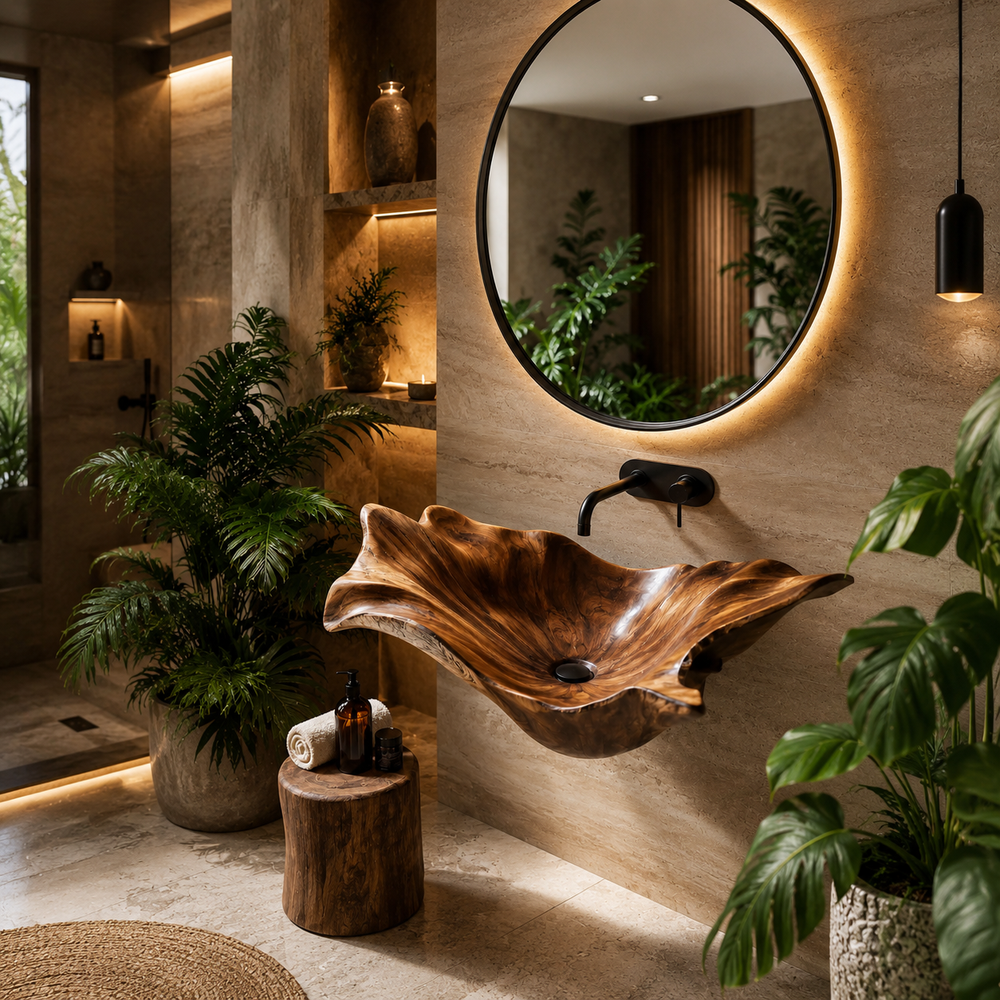 Nolan Warm Stone Vessel Sink - Design 103 - product image 04