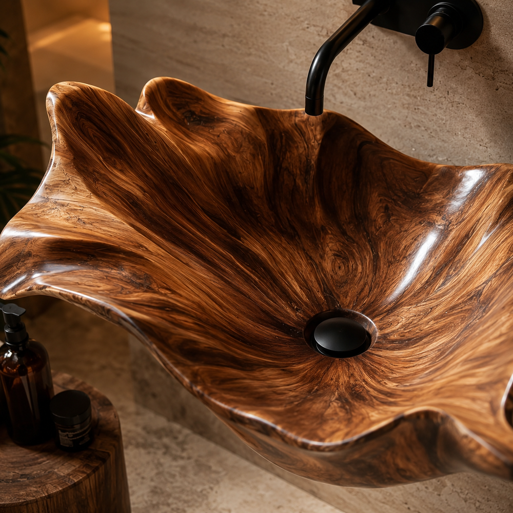 Nolan Warm Stone Vessel Sink - Design 103 - product image 05