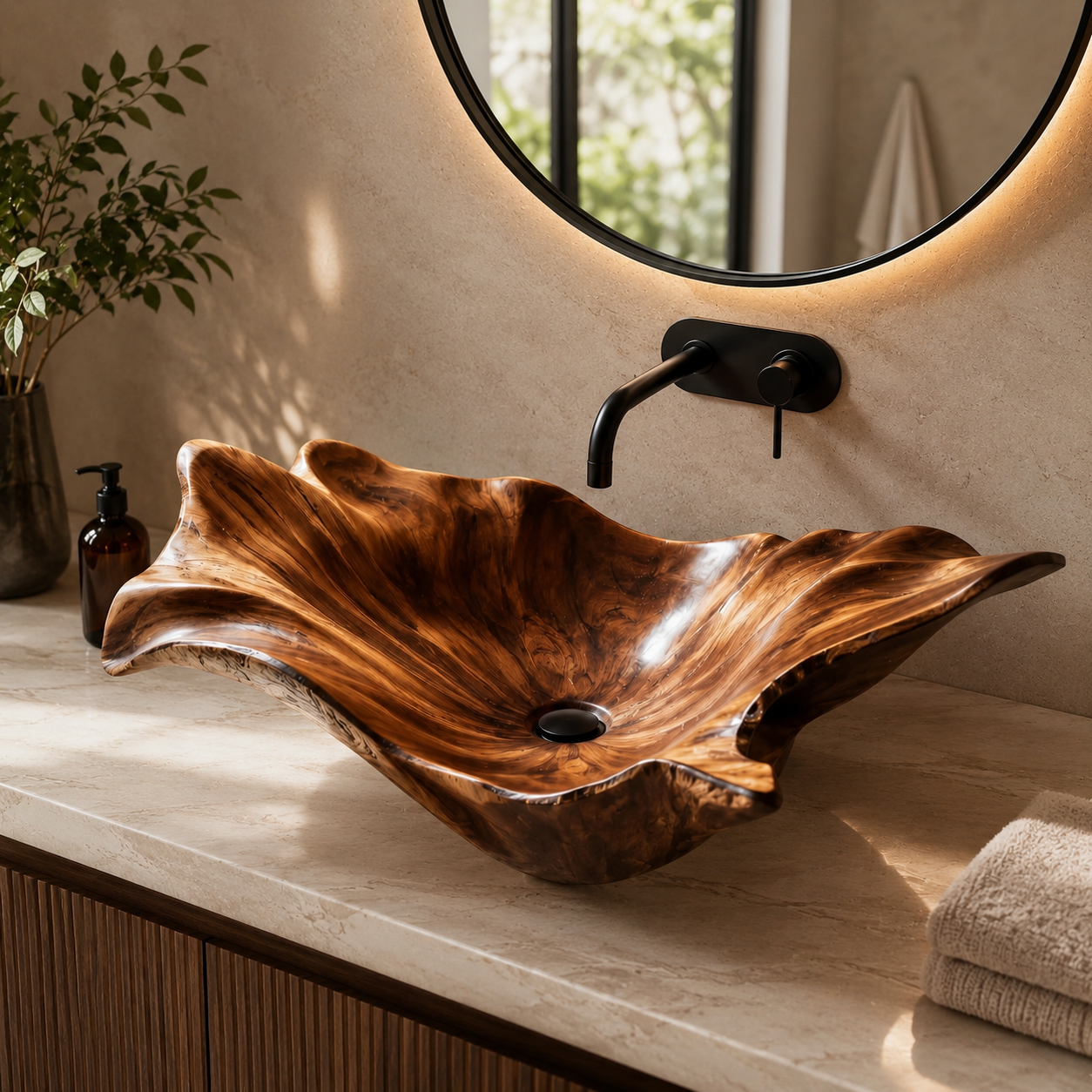 Nolan Warm Stone Vessel Sink - Design 103 - product image 11