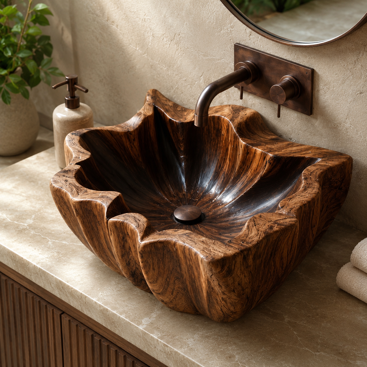 Liora Hand-Finished Vessel Sink - Design 104 - product image 03