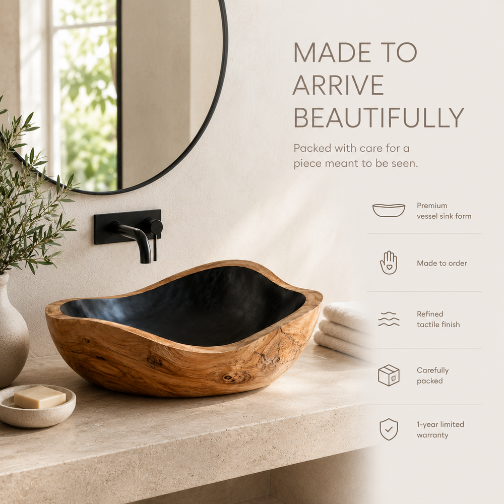 Arden Natural Stone Vessel Sink - Design 105 - product image 04