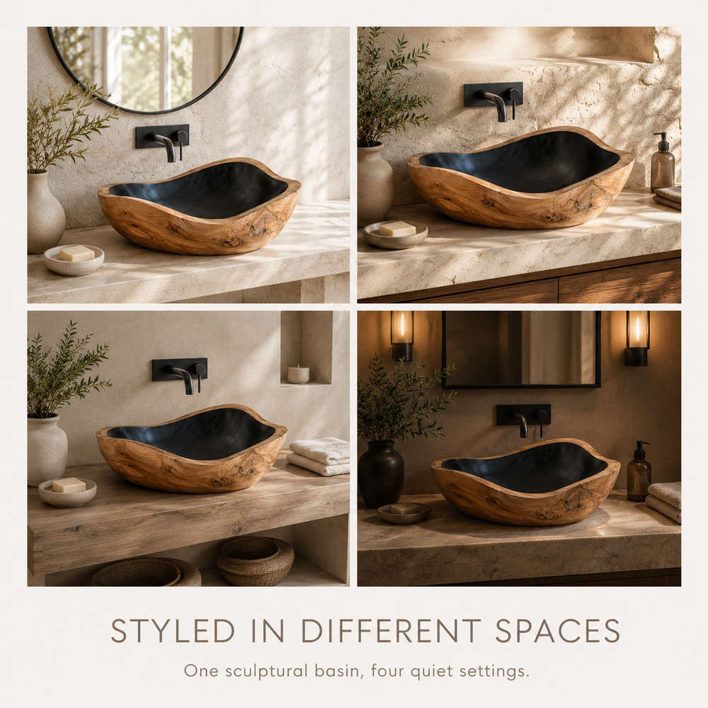 Arden Natural Stone Vessel Sink - Design 105 - product image 05