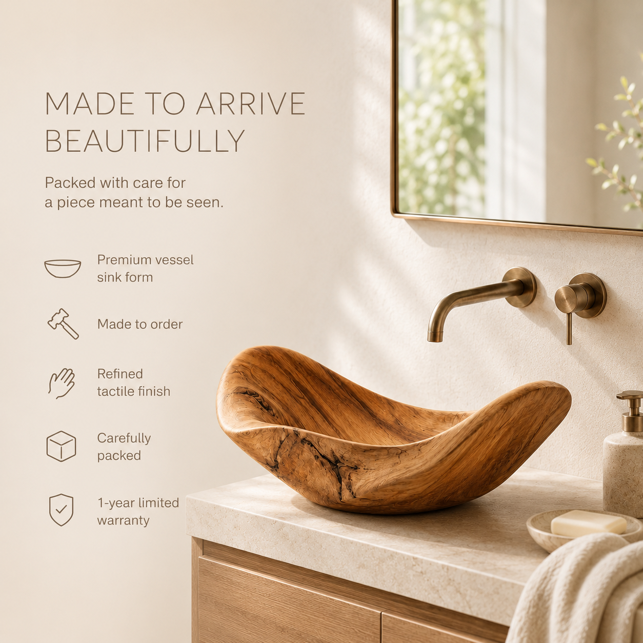 Calder Organic Modern Vessel Sink - Design 107 - product image 02