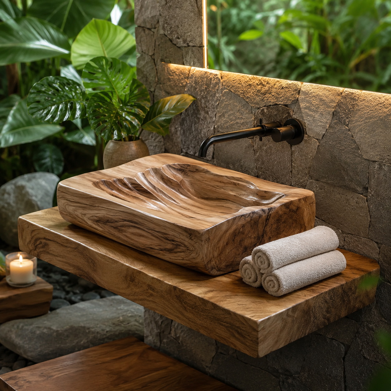 Soren Stone Vanity Vessel Sink - Design 108 - main view