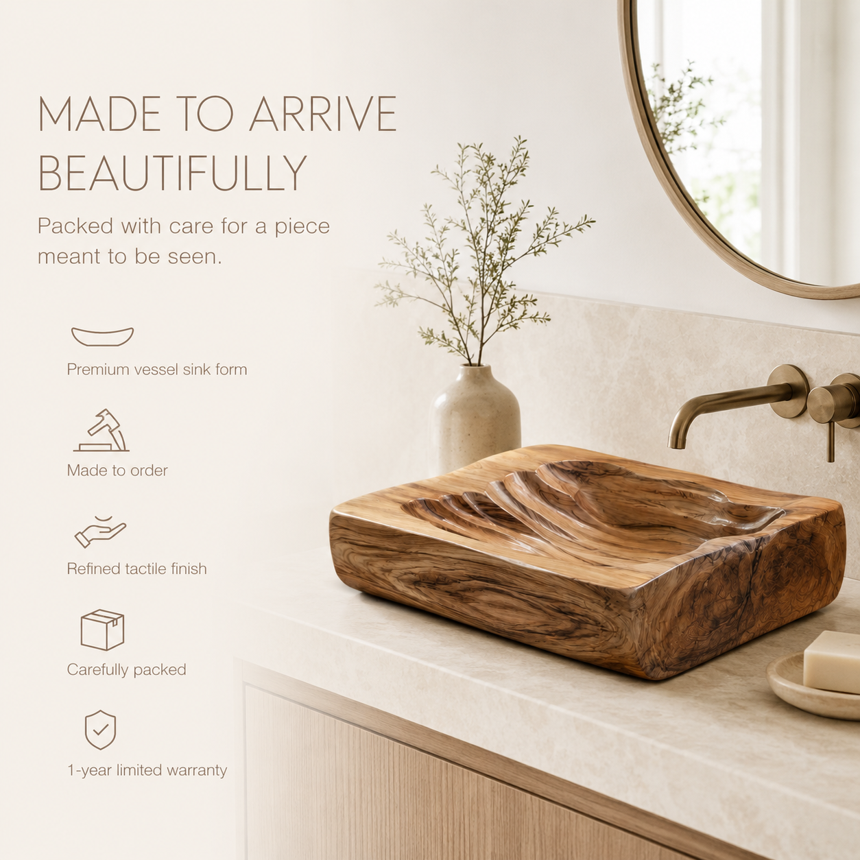 Soren Stone Vanity Vessel Sink - Design 108 - product image 10