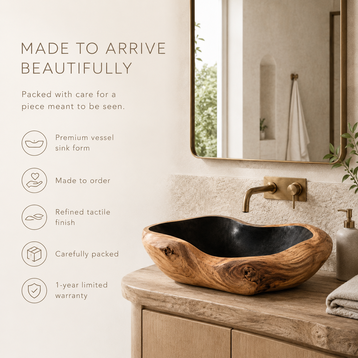 Elara Rounded Bathroom Sink - Design 109 - product image 03
