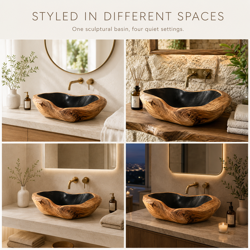 Elara Rounded Bathroom Sink - Design 109 - product image 06