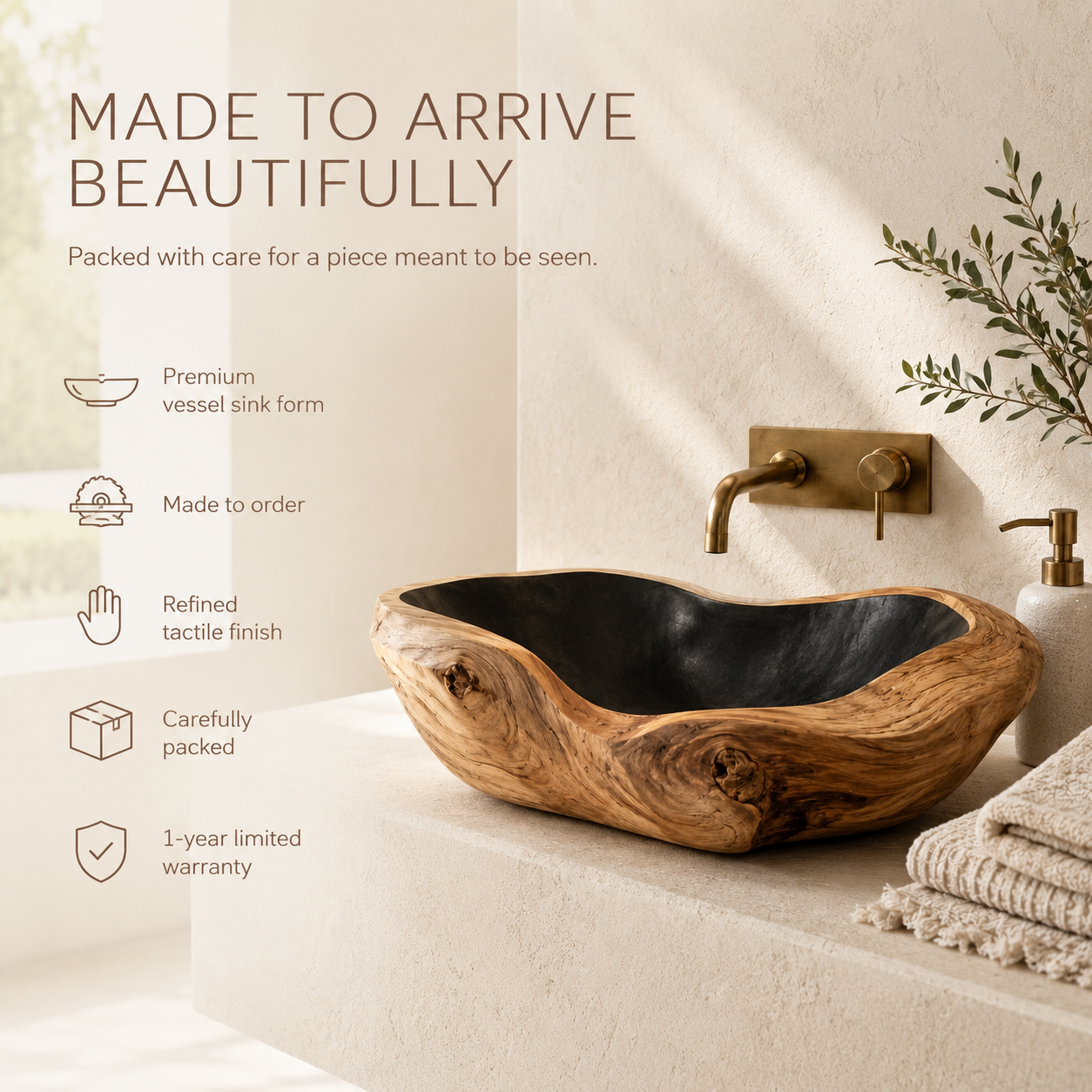 Elara Rounded Bathroom Sink - Design 109 - product image 07