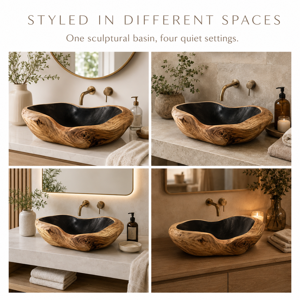 Elara Rounded Bathroom Sink - Design 109 - product image 09