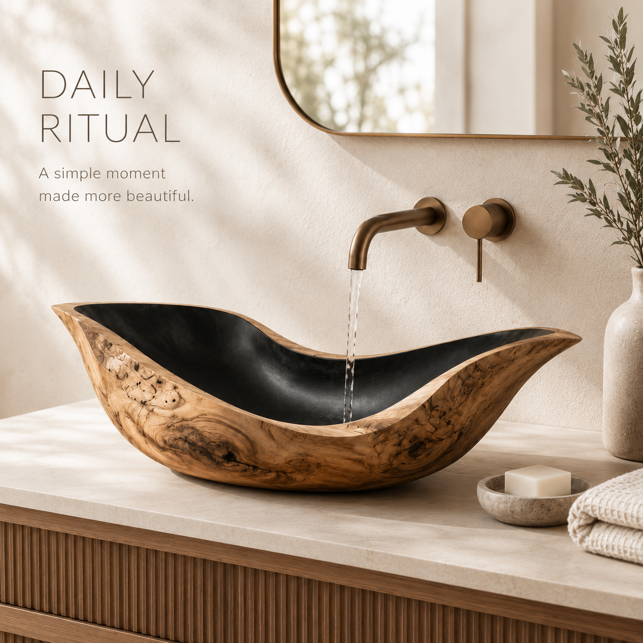 Nolan Warm Stone Vessel Sink - Design 111 - product image 03