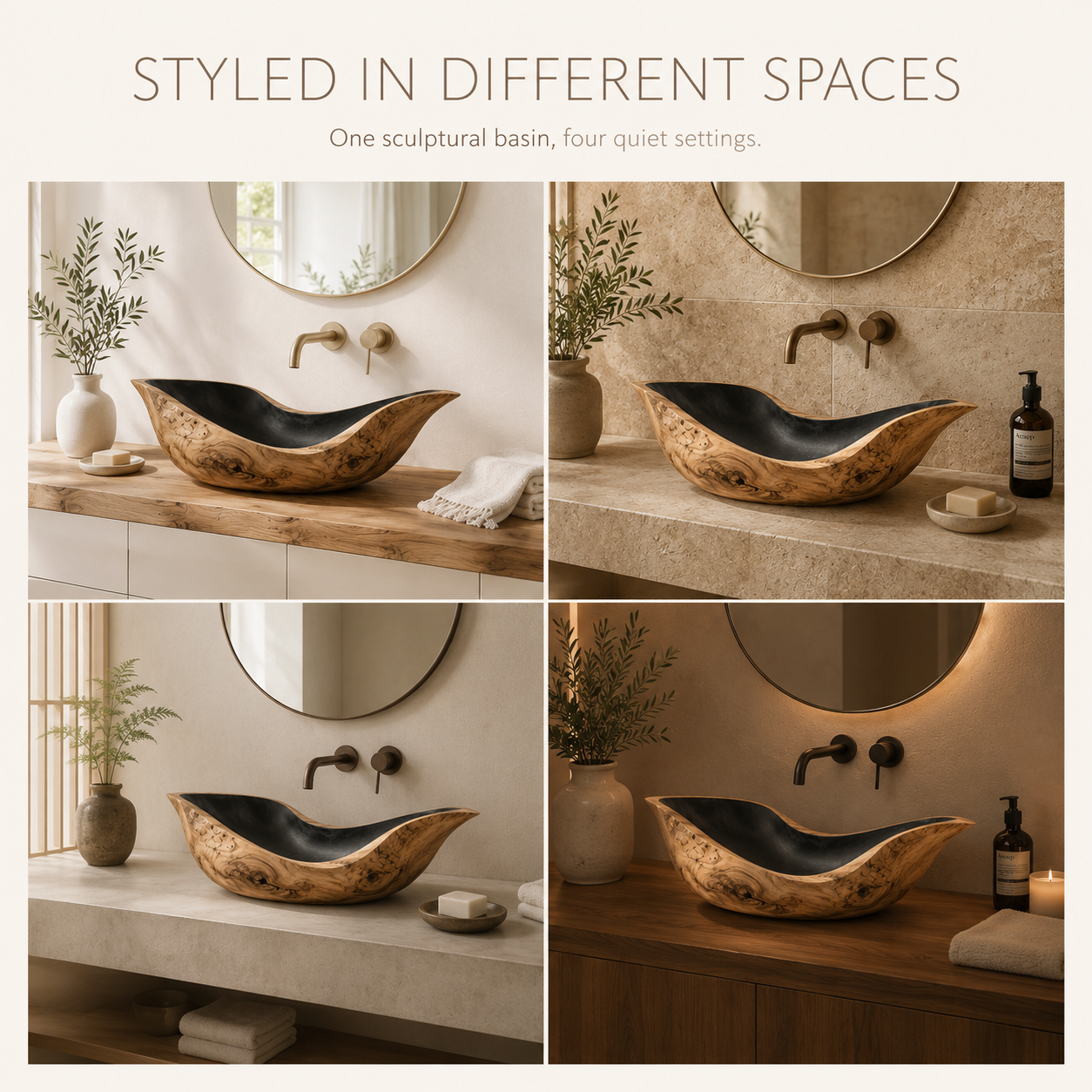 Nolan Warm Stone Vessel Sink - Design 111 - product image 10