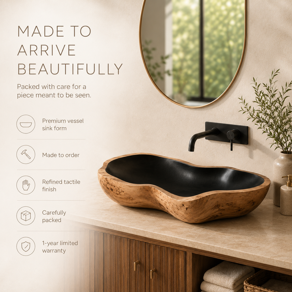 Arden Natural Stone Vessel Sink - Design 113 - product image 03