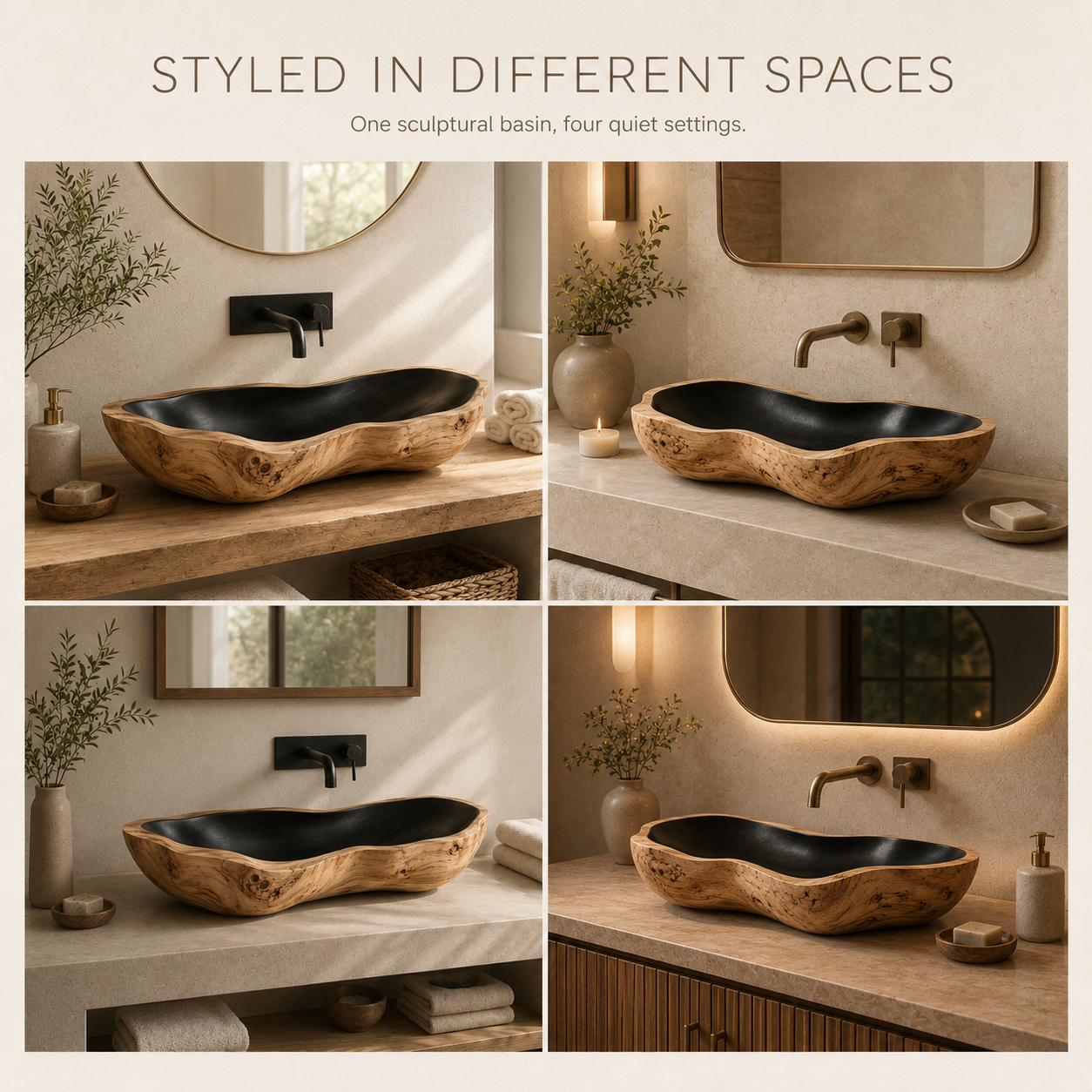 Arden Natural Stone Vessel Sink - Design 113 - product image 07