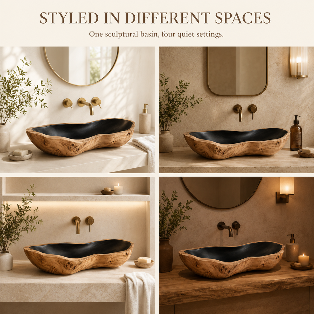 Arden Natural Stone Vessel Sink - Design 113 - product image 09