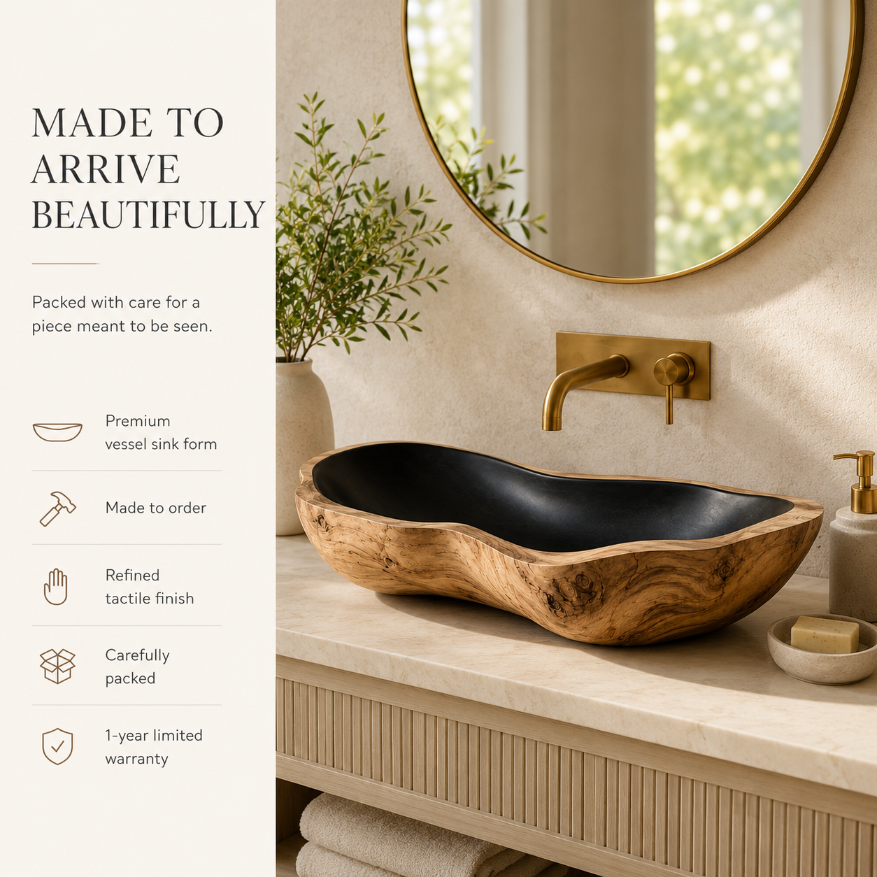 Arden Natural Stone Vessel Sink - Design 113 - product image 11