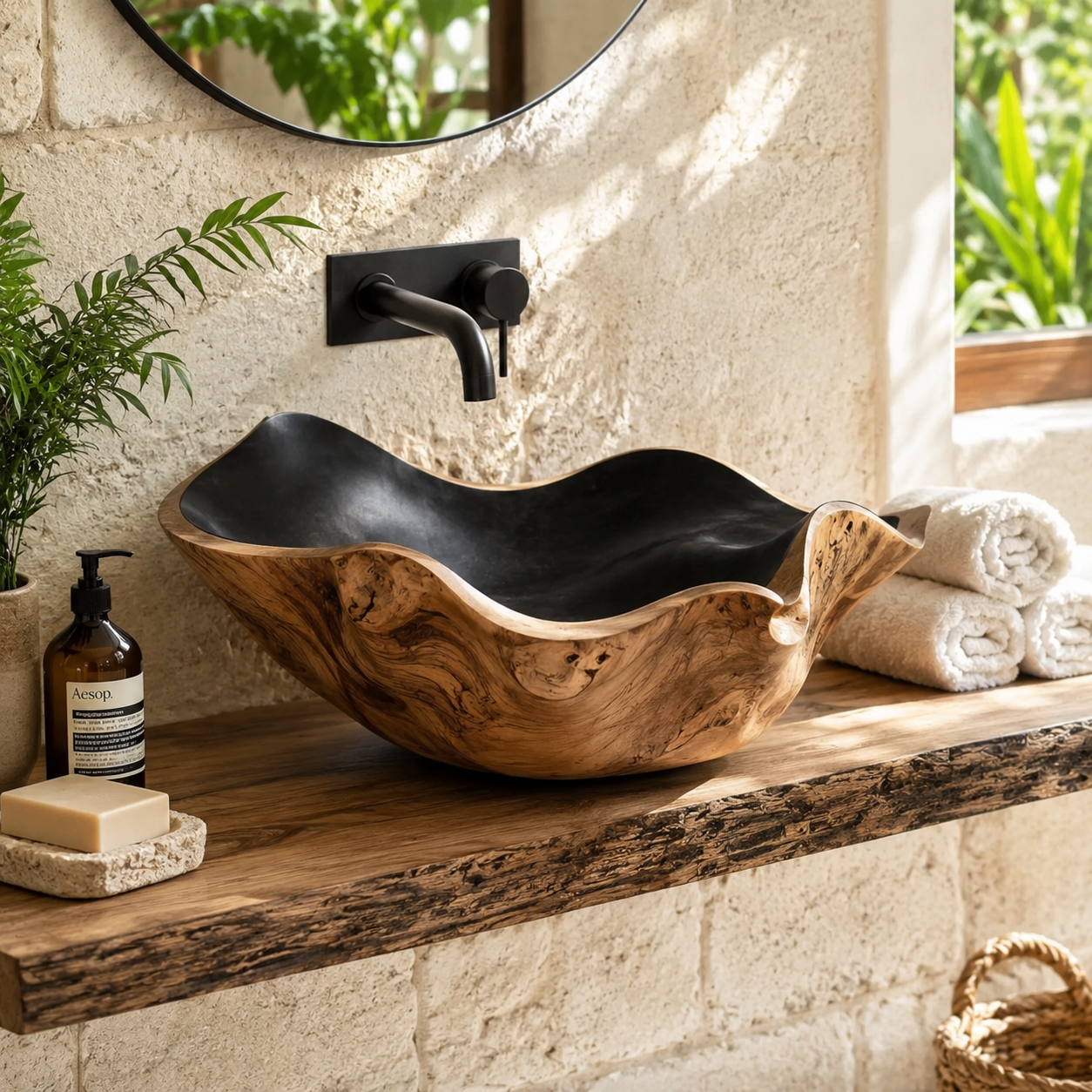 Mira Sculptural Bathroom Vessel Sink - Design 114 - main view