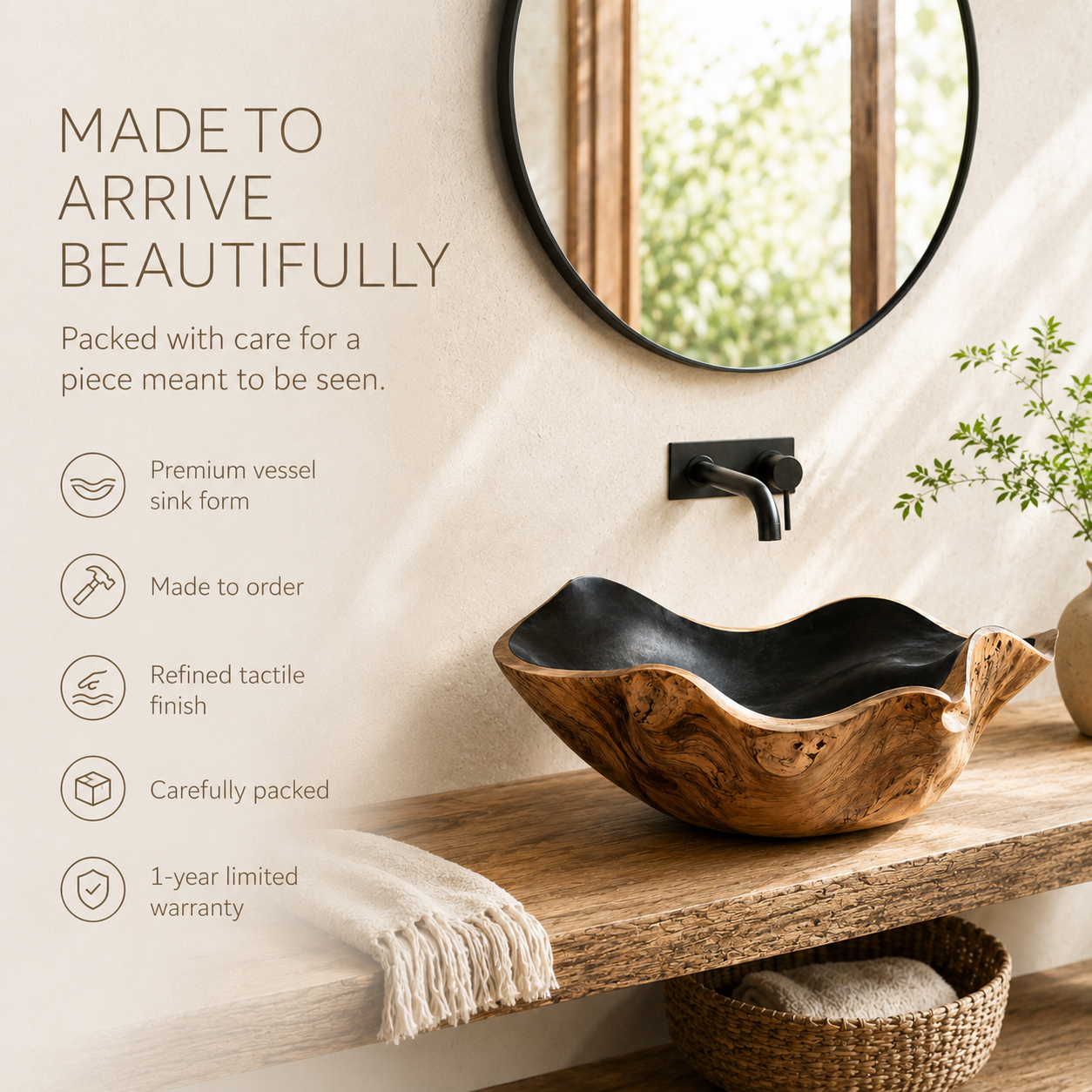 Mira Sculptural Bathroom Vessel Sink - Design 114 - product image 04