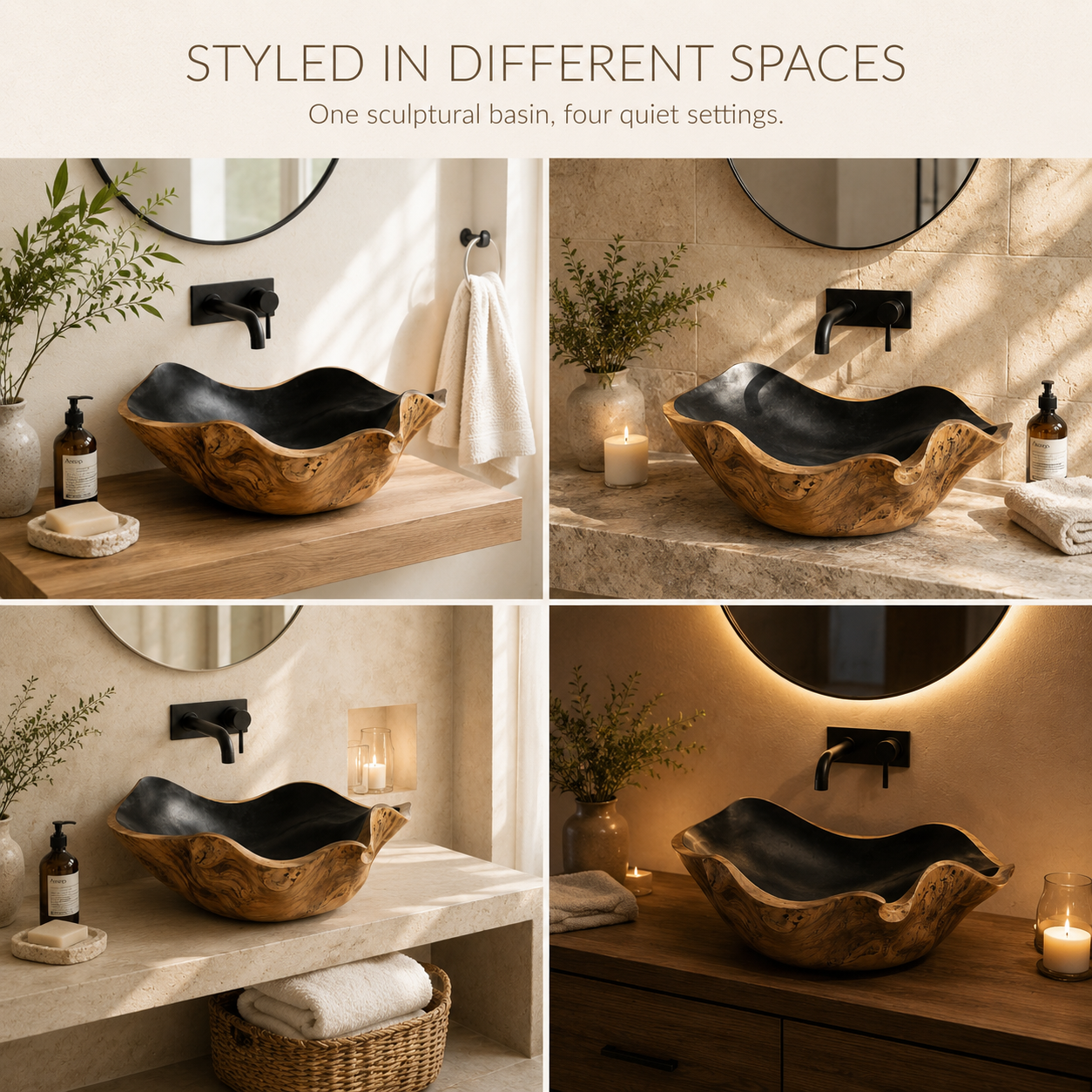 Mira Sculptural Bathroom Vessel Sink - Design 114 - product image 05