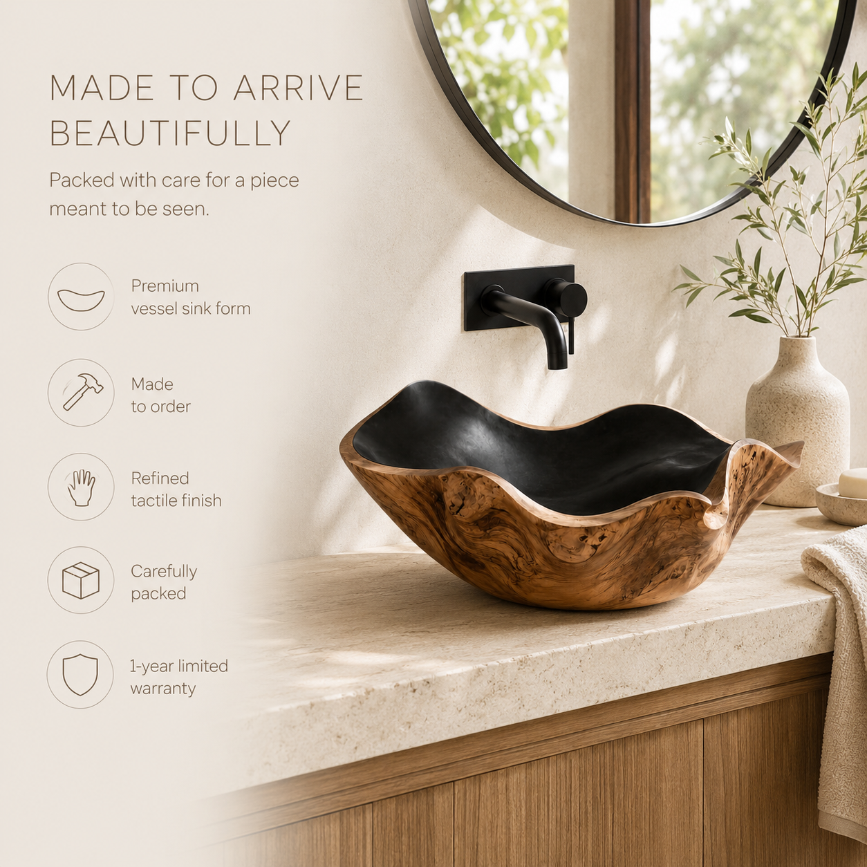 Mira Sculptural Bathroom Vessel Sink - Design 114 - product image 11