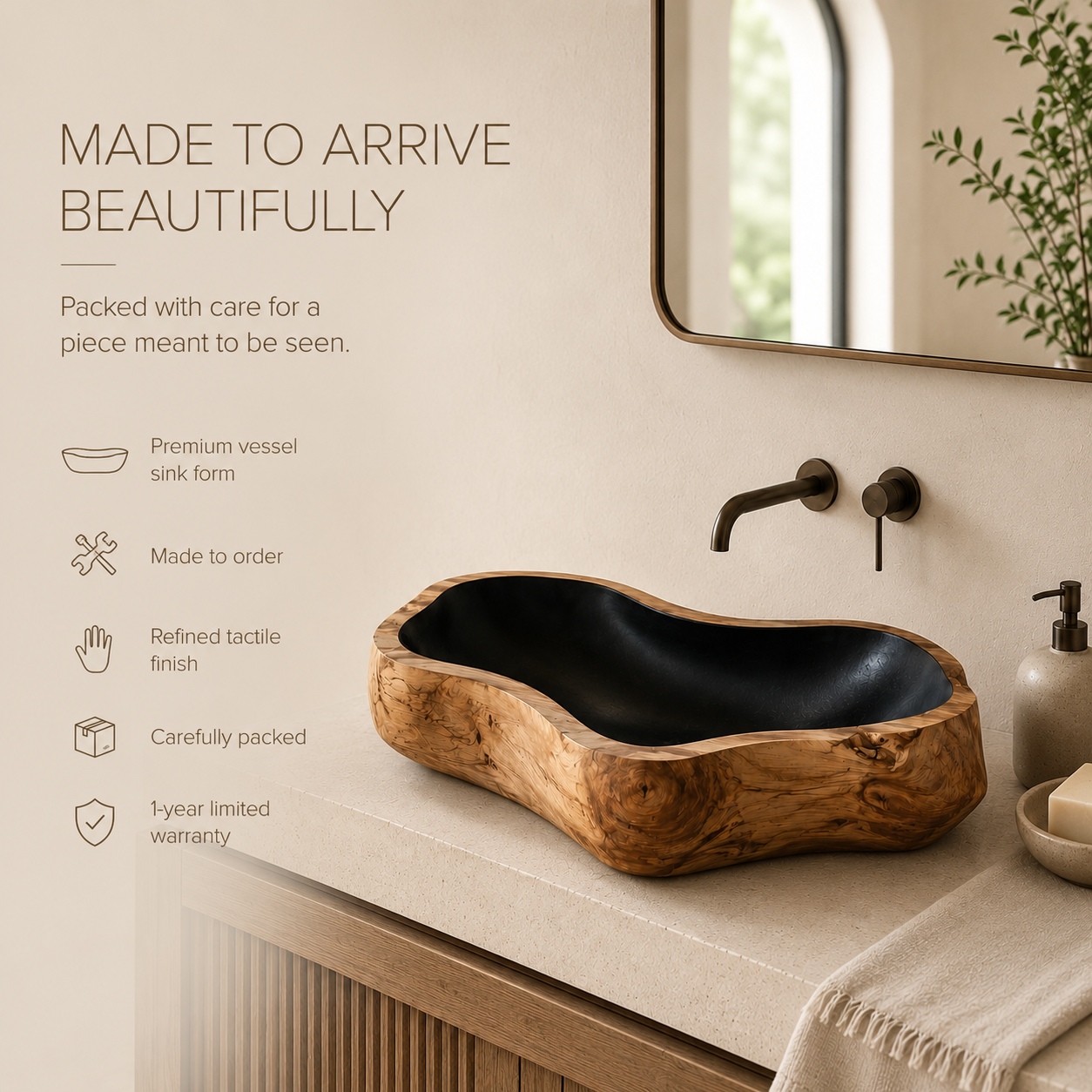 Calder Organic Modern Vessel Sink - Design 115 - product image 03