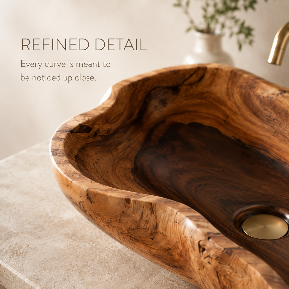Elara Rounded Bathroom Sink - Design 117 - product image 03