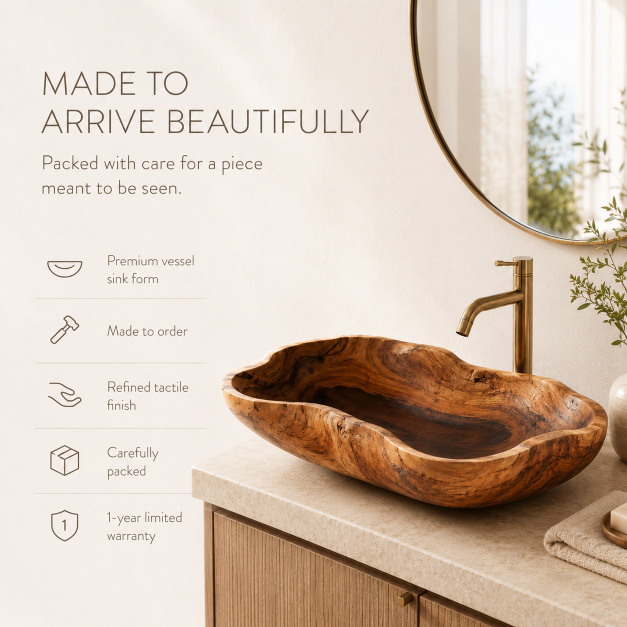 Elara Rounded Bathroom Sink - Design 117 - product image 05