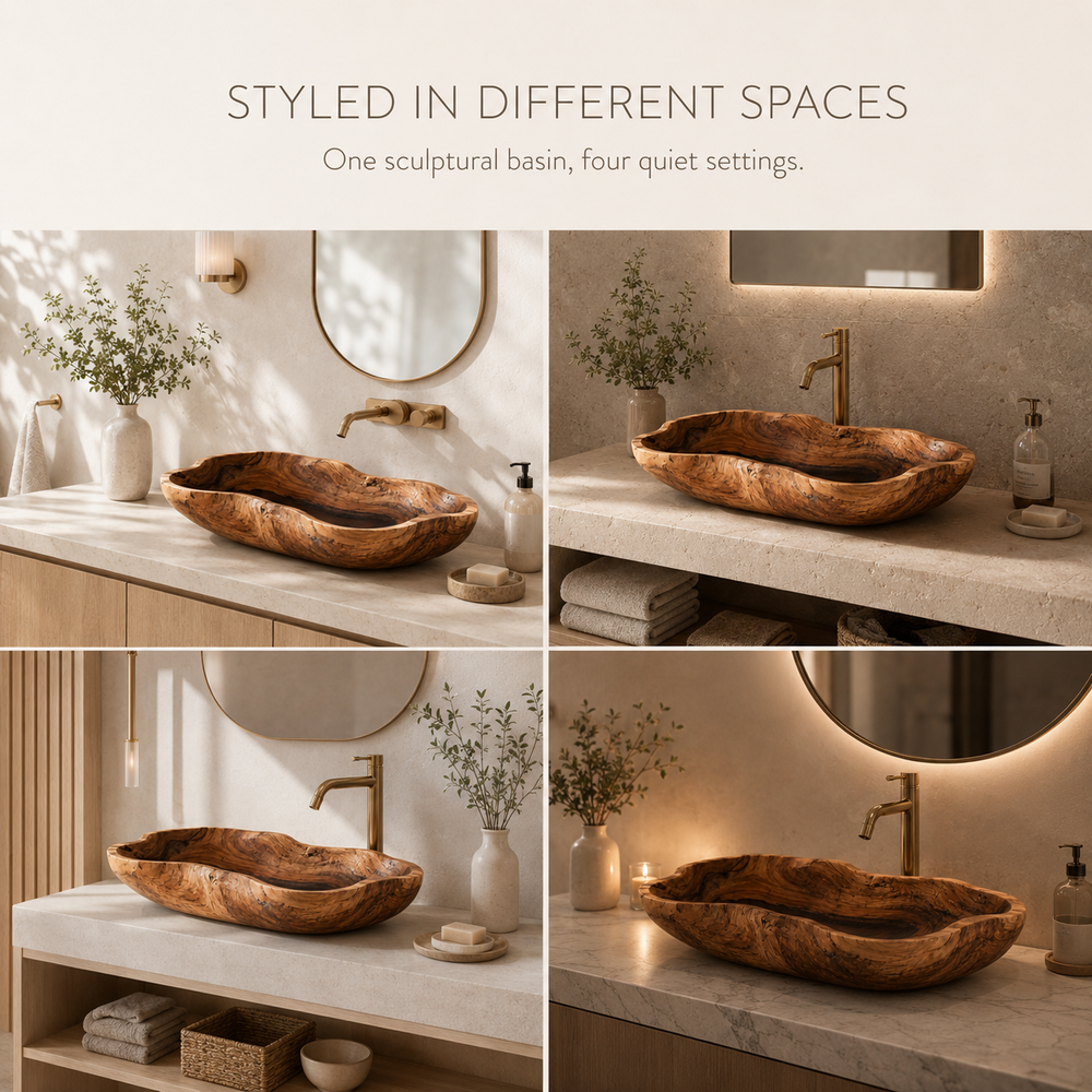 Elara Rounded Bathroom Sink - Design 117 - product image 07