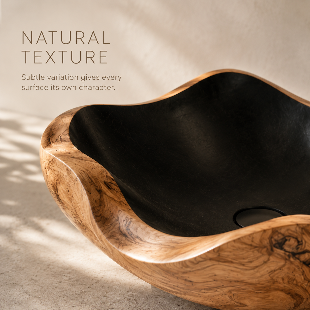 Nolan Warm Stone Vessel Sink - Design 119 - product image 03