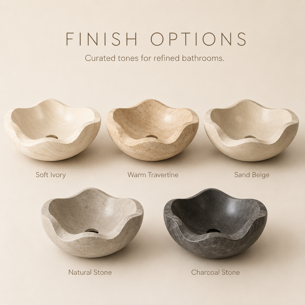 Nolan Warm Stone Vessel Sink - Design 119 - product image 07