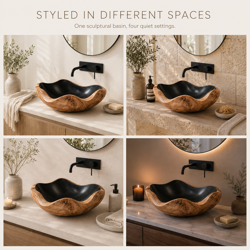 Nolan Warm Stone Vessel Sink - Design 119 - product image 10